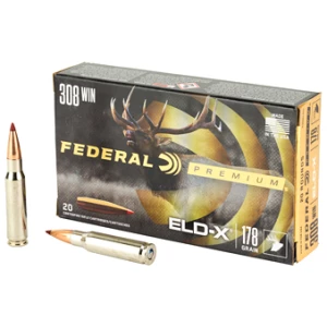 Federal Premium ELD-X .308 Win 178gr rifle ammunition 20-round box