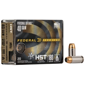 Federal Premium HST .40 S&W 180gr JHP 20-round box