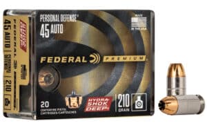 Federal Premium Hydra-Shok Deep 45 ACP 210 gr JHP 20rd box product image