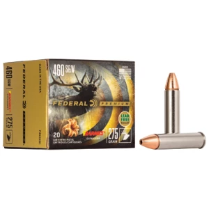 Federal Premium .460 S&W Magnum 275 gr Barnes Expander BRX ammunition box, 20 rounds