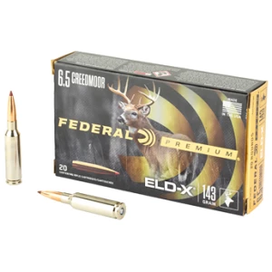 Federal Premium ELD-X 6.5 Creedmoor 143 gr ammunition box - 20 rounds