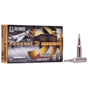 Federal Premium Terminal Ascent 6.5 Creedmoor 20rd box rifle ammunition