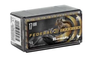 Federal Premium V-Shok 17 HMR 17 gr V-MAX ammunition 50-count box