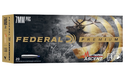 Federal Premium Terminal Ascent 7mm PRC 170gr rifle ammunition 20 count box