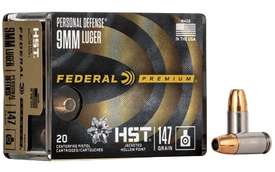Federal Premium HST 9mm Luger 147 gr JHP 20 round box