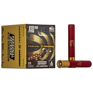 Federal Premium Personal Defense .410 GA 3in 9 Pellet #4 Buckshot 20rd box
