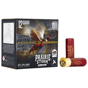 Federal Premium Prairie Storm FS 12ga 3in #5 lead shotshell box of 25 rounds