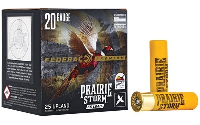 Federal Premium Prairie Storm FS Lead 20ga #6 shot 25-count box