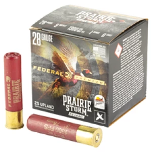 Federal Premium Prairie Storm FS Lead 28 Gauge 3in #6 shot shells - 25 per box