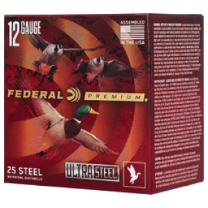 Federal Premium Ultra Steel 12ga 3-inch 1-1/4 oz #2 steel shotshells box - 25 count