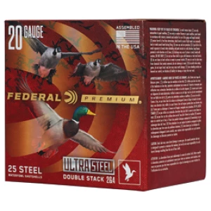 Federal Ultra Steel 20ga 3in 1oz steel shotshells 25 per box