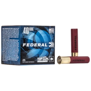 Federal Top Gun Sporting .410 Bore 25-count box 1/2 oz #8 lead shot