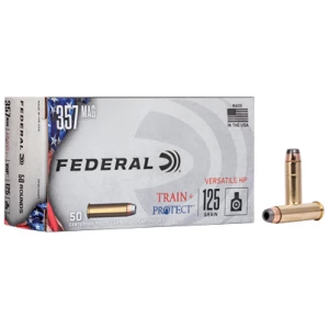 Federal Train & Protect .357 Magnum 125 gr VHP 50-count box ammunition