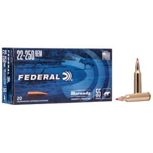 Federal Varmint & Predator .22-250 Rem 55 gr V-MAX 20rd product image