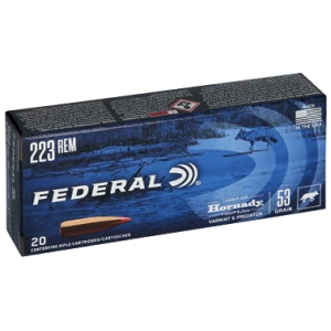 Federal Varmint & Predator .223 Rem 53 gr Hornady V-MAX 20 round box