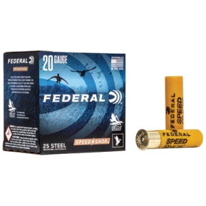 Federal Speed-Shok 20ga 3" 7/8 oz #3 steel shot 25-round box