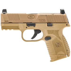 FN 509C MRD 9mm compact pistol Flat Dark Earth with 3.7-inch barrel