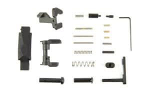 Geissele Ultra Duty Lower Parts Kit in black showing ambidextrous safety and trigger guard