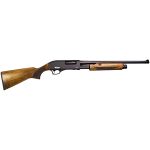 GForce Arms GF3P 12ga pump shotgun with walnut stock and 20-inch barrel, black receiver