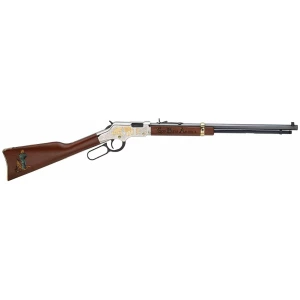 Henry Golden Boy God Bless America .22 lever action rifle 20 inch octagon barrel walnut stock