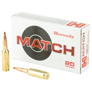 Hornady Match 6mm GT 109gr ELD Match rifle ammunition, 20-round box