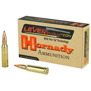 Hornady LEVERevolution .308 Marlin Express 20rd box FTX polymer tip ammunition