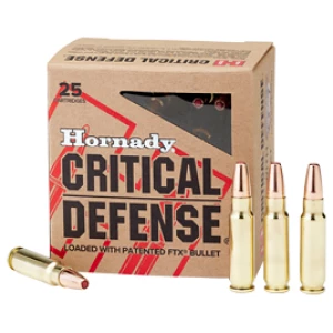 Hornady Critical Defense 5.7x28mm 40 gr FTX ammunition, 25-round box