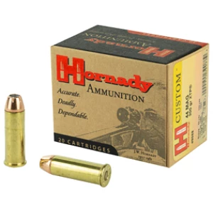 Hornady Custom .44 Rem Mag 300 gr XTP JHP ammunition 20 rd box