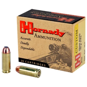 Hornady Custom 10mm Auto 155 gr XTP JHP 20rd box ammunition