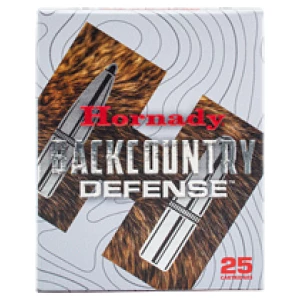 Hornady Backcountry Defense 10mm Auto 200 gr ammunition box, 20 rounds