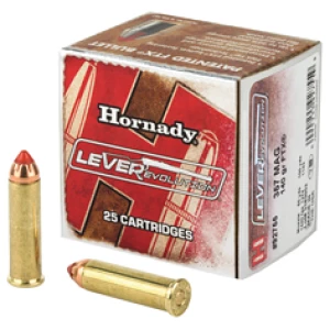 Hornady LEVERevolution .357 Magnum 140 gr FTX box of ammunition