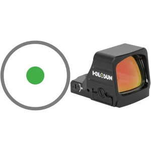Holosun HE407COMP-GR-6 reflex sight, green 6 MOA dot, black matte finish