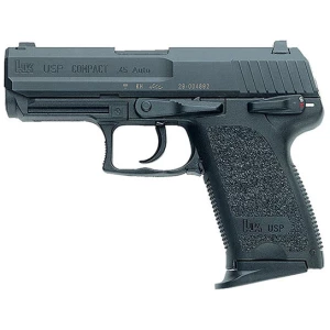 Heckler & Koch USP45 Compact V1 .45 ACP pistol with black polymer frame and blued slide
