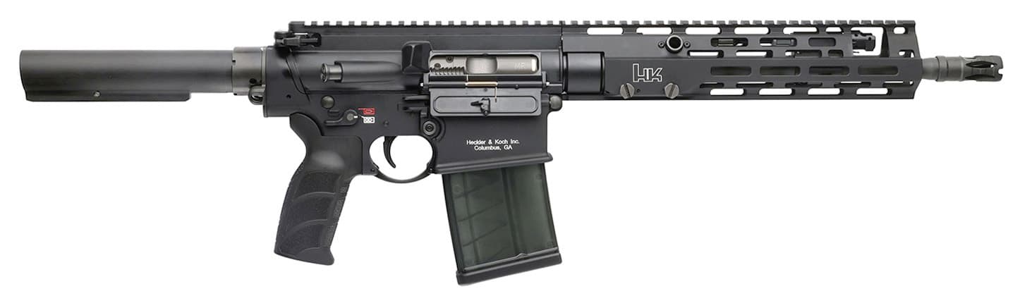 Heckler & Koch MR762 A4 13in pistol 7.62x51 black threaded M-LOK