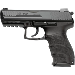 Heckler & Koch P30 V3 9mm pistol, black, 3.85 inch barrel, two 15-round magazines