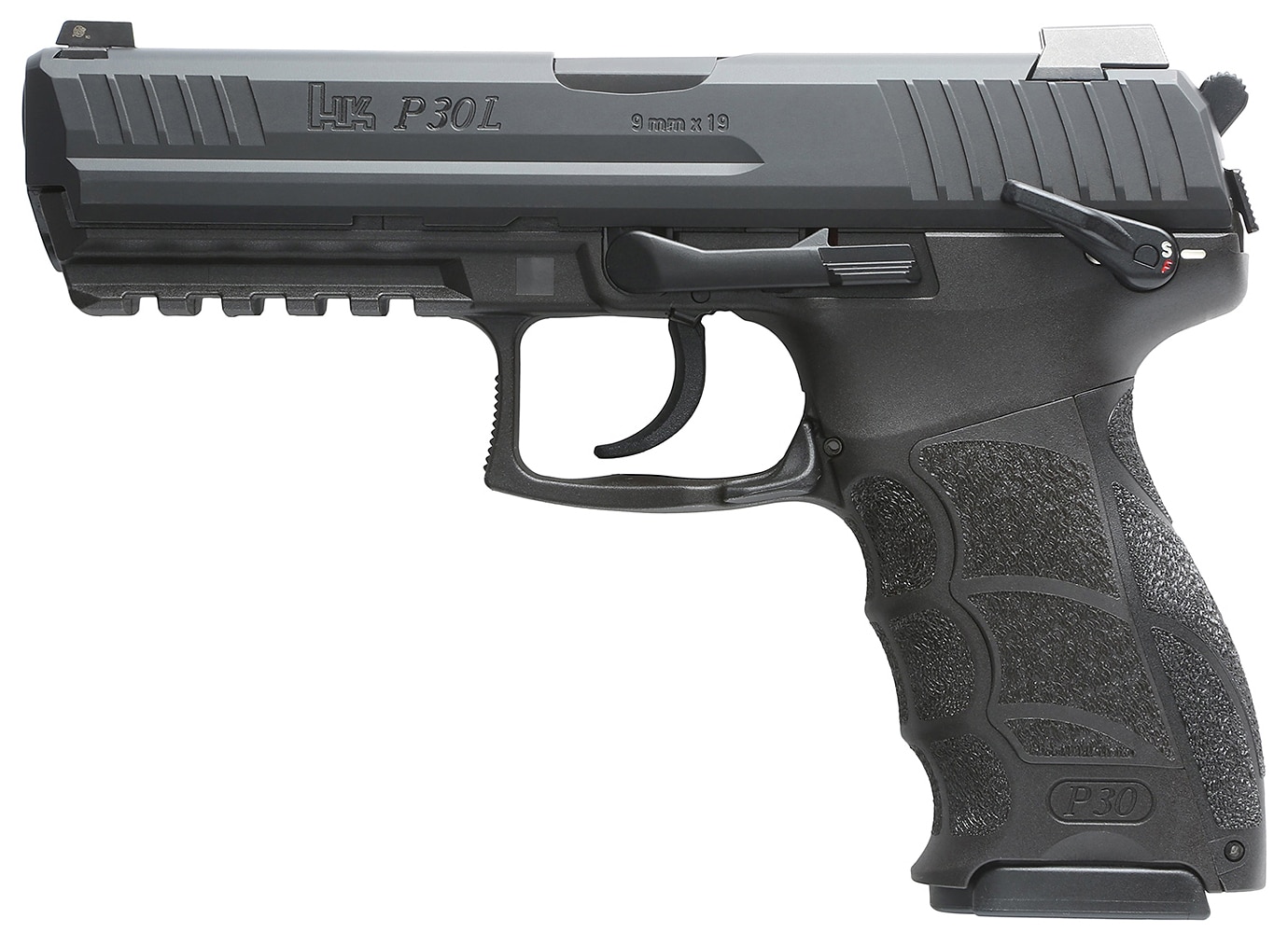 Heckler & Koch P30L long-slide 9mm pistol 4.45in barrel black