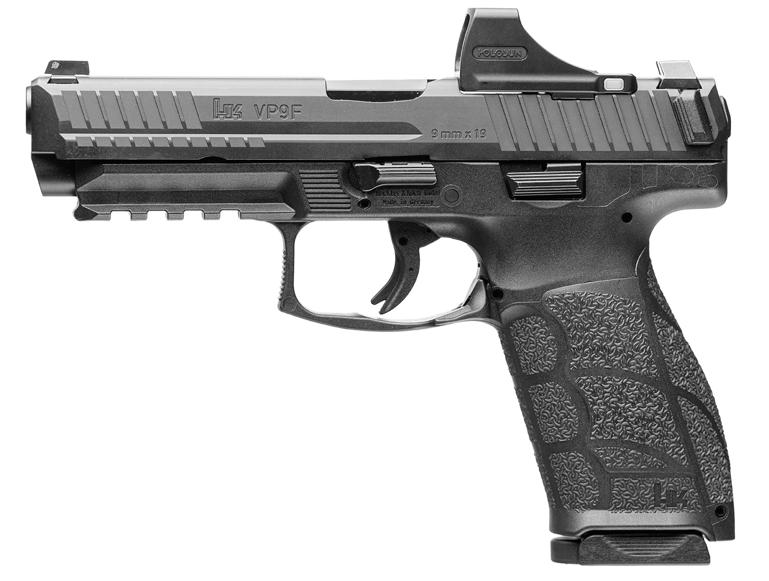 Heckler & Koch VP9A1 F 9mm with Holosun SCS optic and two magazines