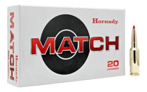 Hornady Match 6mm ARC 108gr ELD-M 20rd box and polymer-tipped bullets