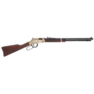 Henry Golden Boy Deluxe 3rd Edition .17 HMR 20-inch octagon barrel with walnut stock and engraved receiver