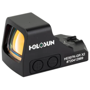 Holosun HE507K-GR X2 reflex sight 2 MOA green dot 32 MOA circle black anodized