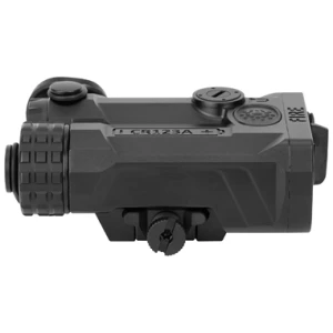 Holosun IRIS GR2 green and infrared laser with remote cable switch, black anodized, mounted on Picatinny rail