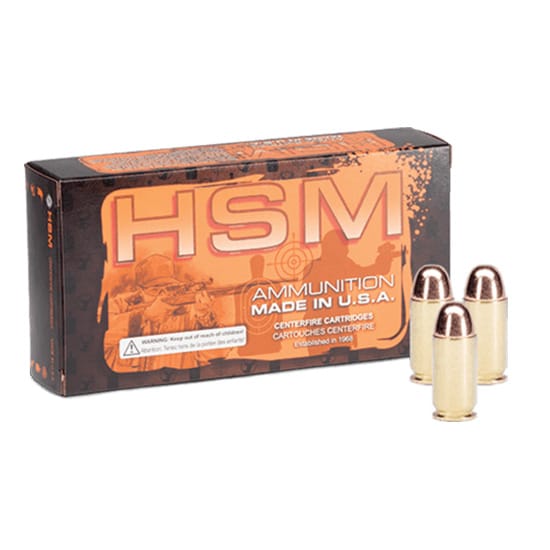 HSM Training 45 ACP 230gr RN ammunition box - 50 rounds