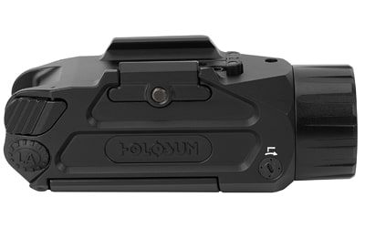 Holosun P.ID Dual pistol-mounted light with visible green and IR lasers, black anodized 7075 T6 aluminum