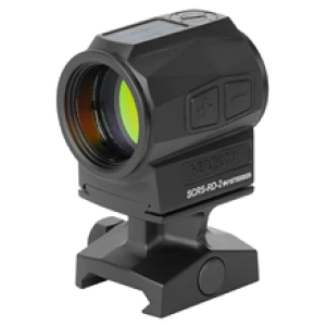 Holosun SCRS 2 MOA 20mm Solar Charging Red Dot Sight in black