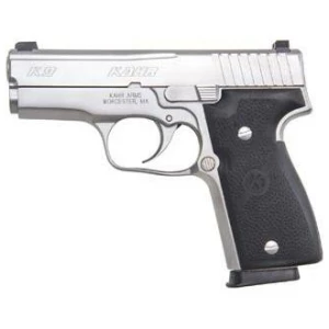 Kahr K9 K9093NA 9mm stainless steel pistol with tritium night sights and black textured polymer grip