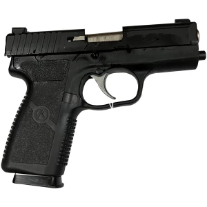 Kahr Arms P9 9mm pistol with matte blackened stainless slide and black polymer frame