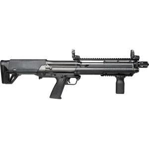Kel‑Tec KSG Defender 12 gauge 18.5 inch barrel black with Magpul flip-up sights and Carlson compensator