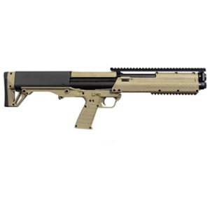 Kel-Tec KSG 12ga tan pump-action shotgun with 18.5-inch barrel and Picatinny rails