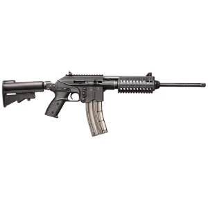 KelTec SU22E 16-inch .22 LR semi-automatic rifle in matte black with collapsible stock