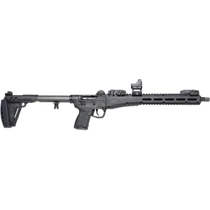 KelTec SUB-2000 Gen 3 9mm rifle with folding stock and Magpul flip-up sights